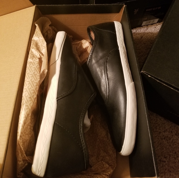 NITB Frye Mindy walking shoes black Leather slipon - Picture 2 of 4